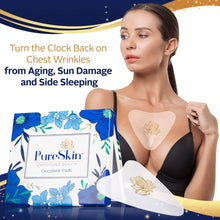 Load image into Gallery viewer, PureSkin- Chest Wrinkle Pads-Décolleté Anti Wrinkle Chest Pads -3 PACK-Long Lasting, Overnight Result | 100% Medical Grade Silicone Reusable | Chest Wrinkle Patches - PureSkin